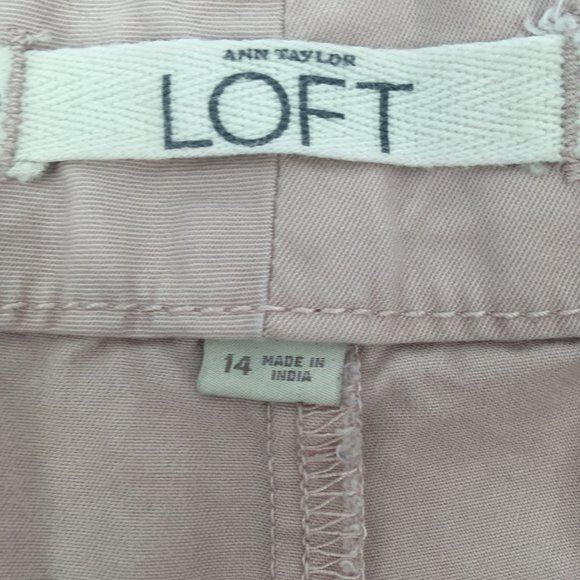 Ann Taylor LOFT Light Pink Shorts Size 14 - Picture 2 of 3